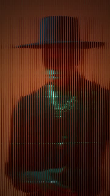 Black Male Model Giving Side Profile Pose.