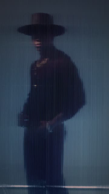 Cowboy Through Acrylic.