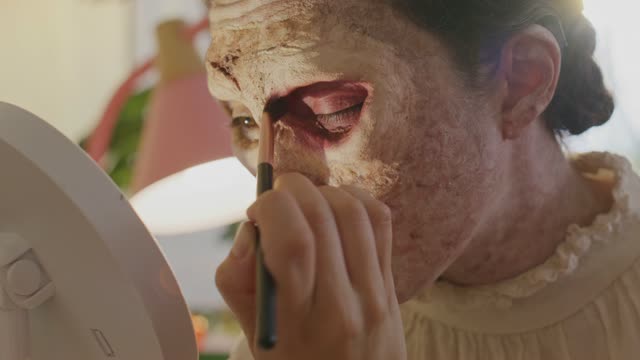 Checking Monster Makeup Transformation.