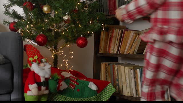 Kids Placing their Letters for Santa.