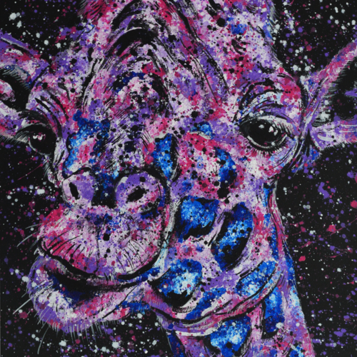 Multi-colored giraffe