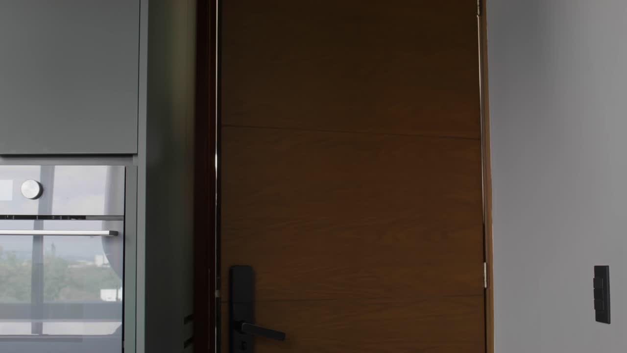 Couple Giving First Look to Hotel Room.