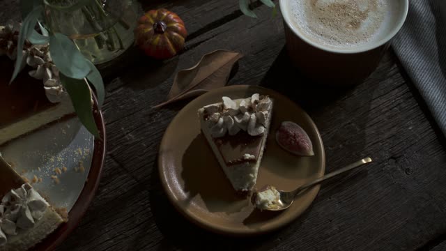Overhead Pan of Autumn Table.