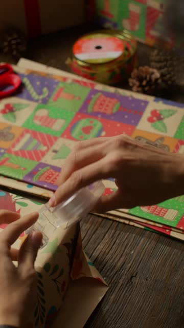 Overhead Shot of Wrapping Station.