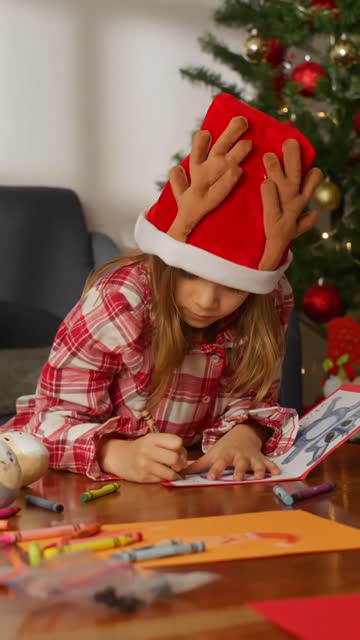 Little Girl in Jammies Drawing.