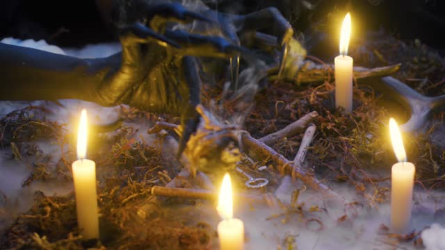 Scary Hand Over Witchcraft Star.