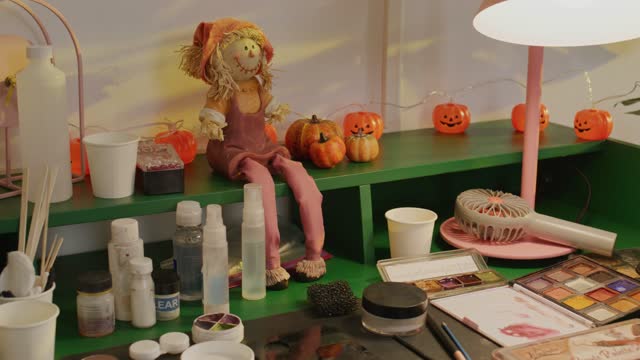 Halloween Makeup Workstation.
