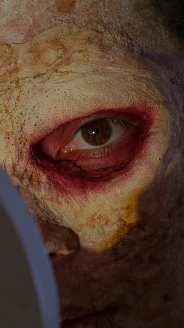 Extreme Close-Up Monster Makeup.