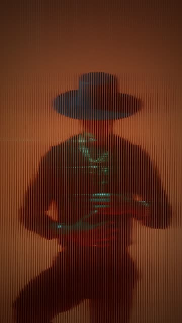 Black Male Model Striking Fashionable Poses.