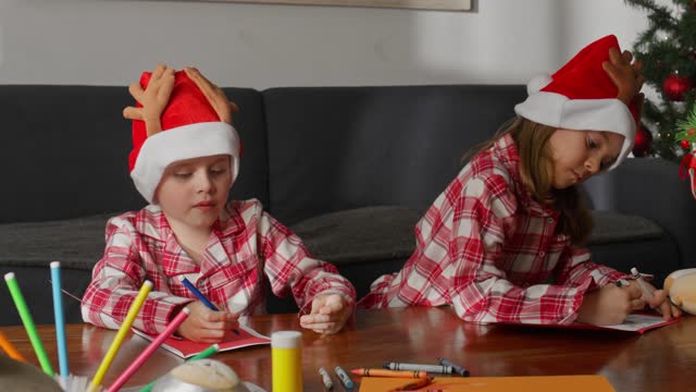 Kids Writing Christmas Letters.