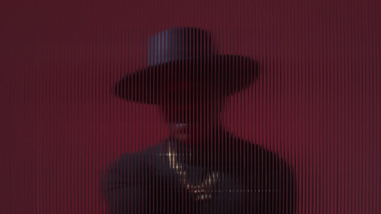 Western Fashion in Burgundy Background.