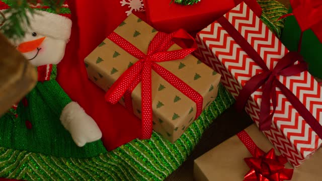 Gifts Underneath Christmas Tree.