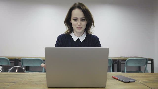Woman gets great news.