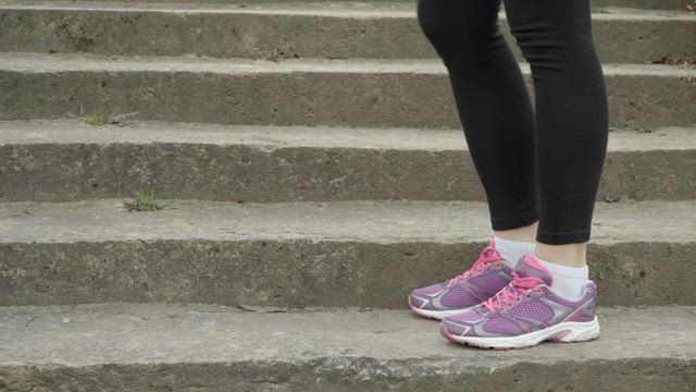 Warming up for a run.