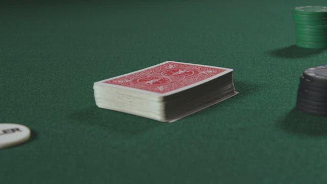 Splitting a deck of cards.