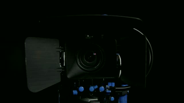 Camera with a rig.