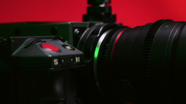 8K Camera closeup.