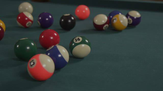 Loading up a pool table.