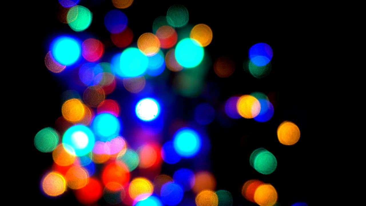 Multi colored alternating small lights bokeh - Free Stock Video
