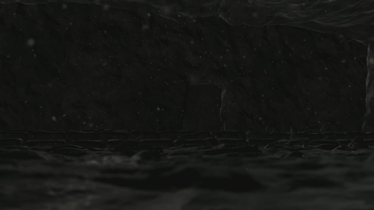Animation of the tomb of Jesus being opened - Free Stock Video