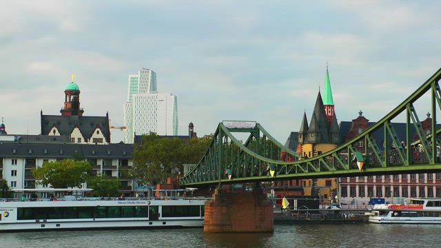 Ferries on the river.