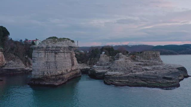 Rocky coastal landscape.