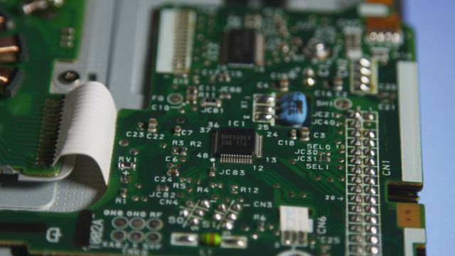 Closeup of circuits.