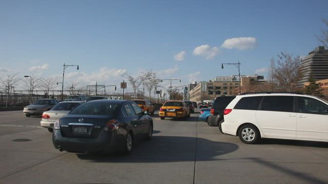 Driving west across NYC.