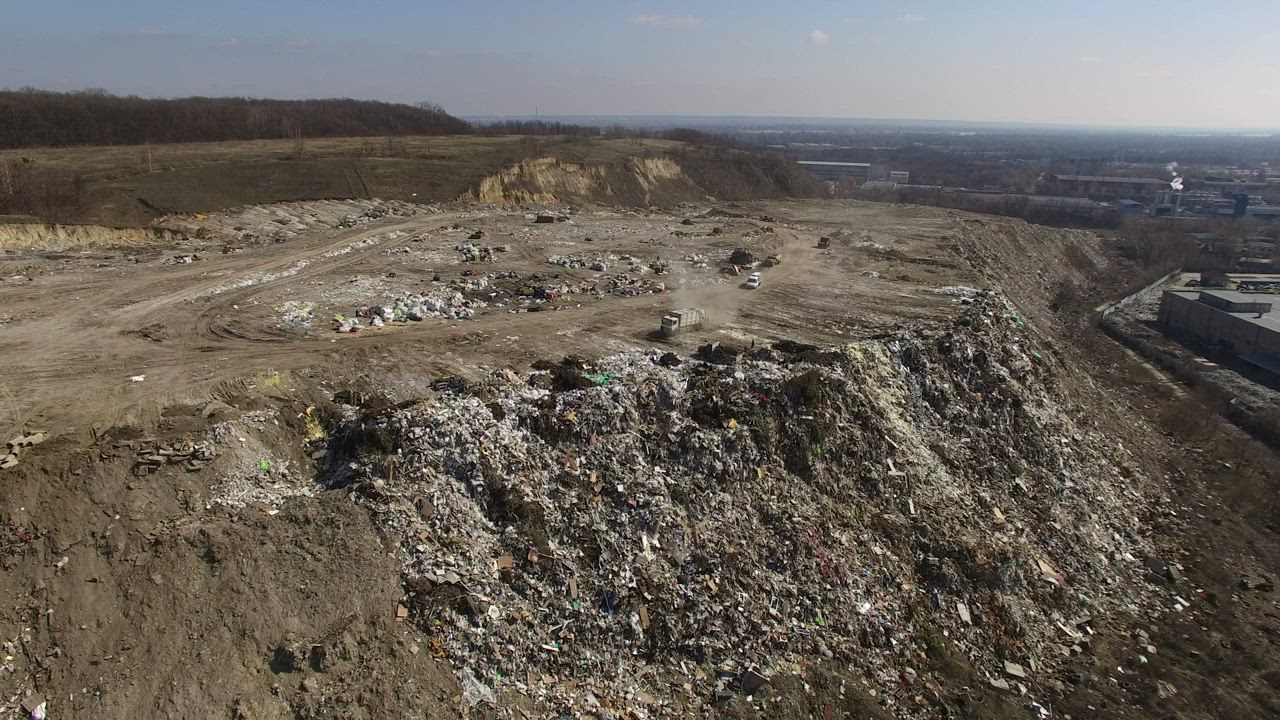 Aerial view of the dump - Free Stock Video