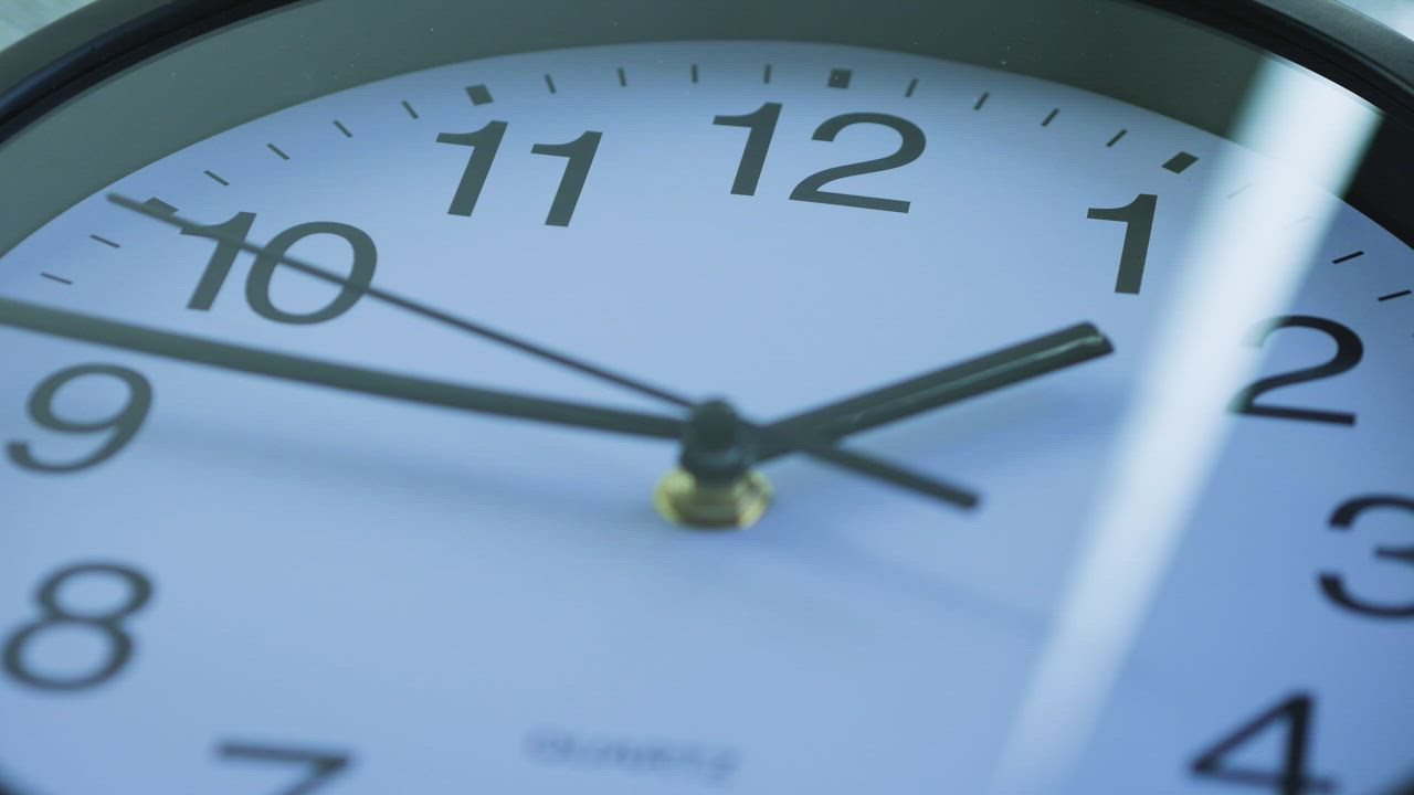 Clock working close up - Free Stock Video