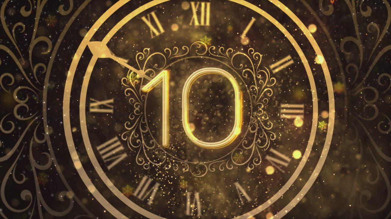 New year countdown - Free Stock Video