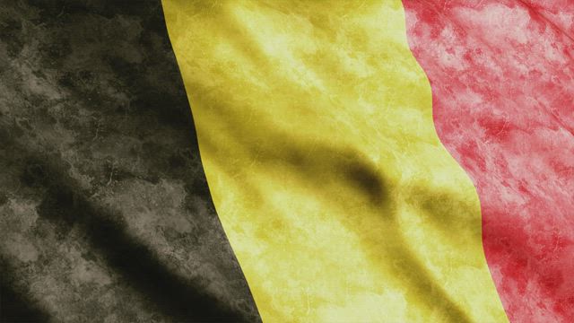 Belgium flag, animation.