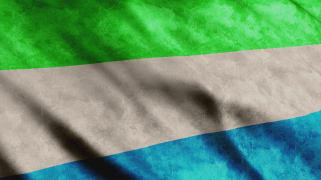Sierra Leone flag.