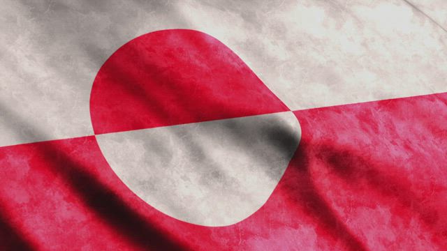 Greenland flag.