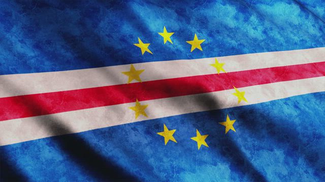 Cape Verde Flag in 3D animation.