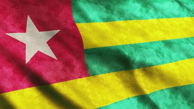 Tofo country flag waving.
