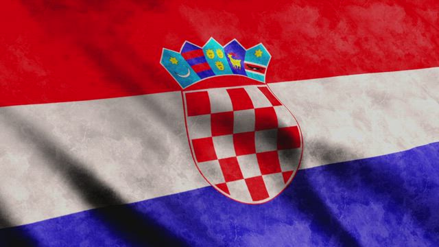 Croatian flag, European country.