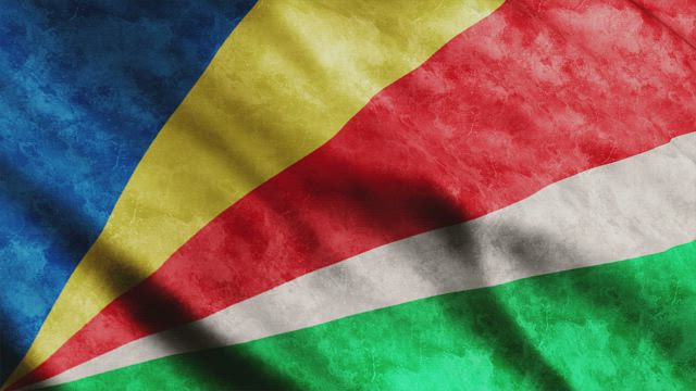 Seychelles waving flag.