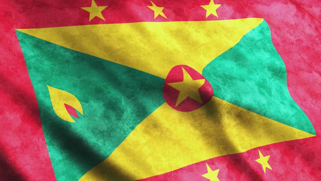 Grenada 3D render flag.