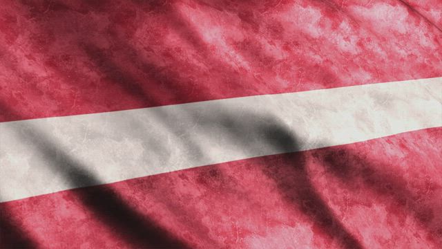 Latvia faded flag from Europe.
