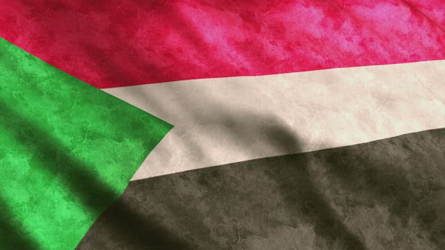 Flag of the African country Sudan.