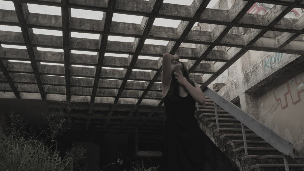 Ghost at ruins - Free Stock Video