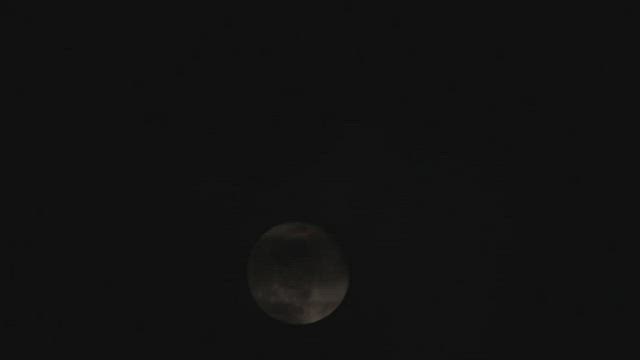 Full Moon behind the clouds.
