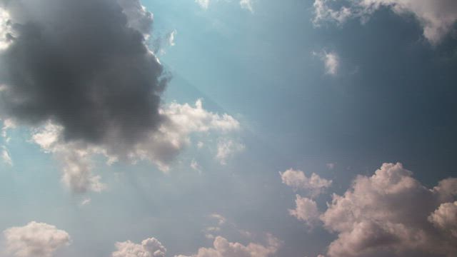 Haze and clouds.