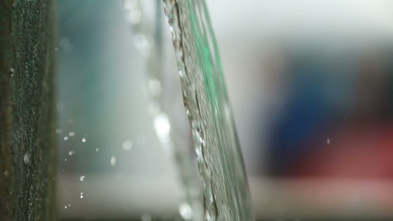 Water flowing downwards - Free Stock Video