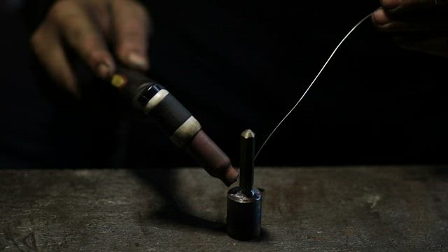 Closeup of welding.