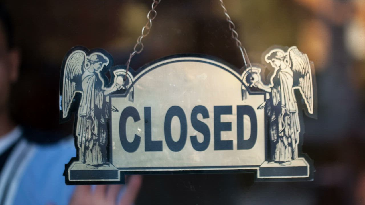 Small shop sign - Free Stock Video