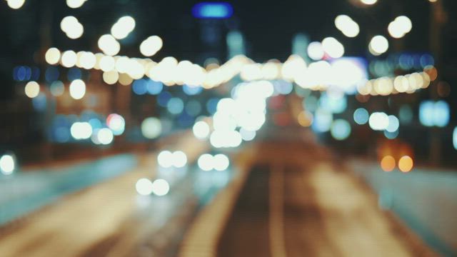 Blurred traffic on a highway.