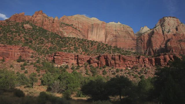 Small clouds above a National Park.