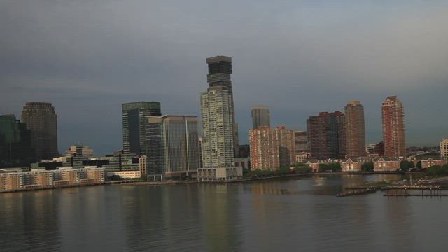 Jersey City after heavy rain.